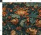Green Floral Dark Vibrant Art Nouveau Baroque Rococo Acanthus Large Scale Victorian Custom Printed Fabric by Spoonflower Various Fabrics by the Yard or Fat Quarter
